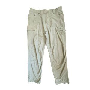 The North Face Men's Hiking Pants Size 34 Beige Tan Lightweight Cargo Khaki